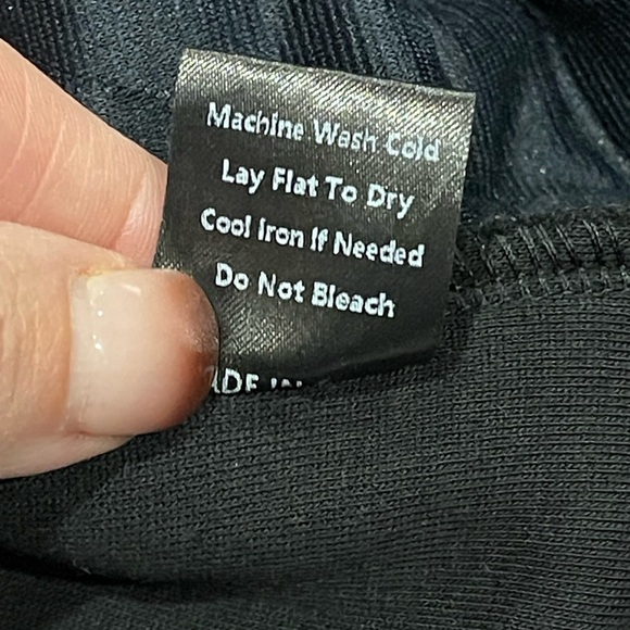 POL Patchwork Shacket Women Medium Button Up Thermal Knit Jacket Boho Mismatch - Picture 6 of 8